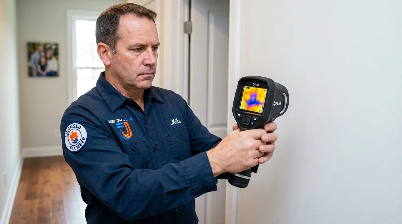 Thermal imaging leak detection by Johns Plumbing LLC in Stony Point